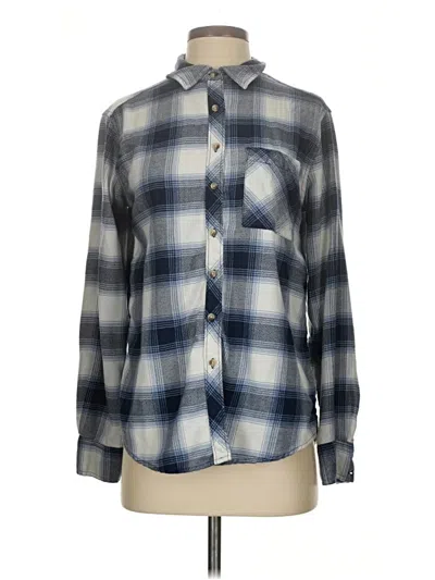 Pre-owned Arizona Jean Company Long Sleeve Button Down Shirt In Blue