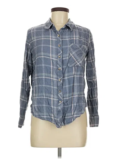 Pre-owned Arizona Jean Company Long Sleeve Button Down Shirt In Blue