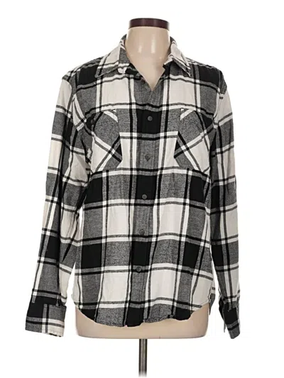 Pre-owned Arizona Jean Company Long Sleeve Button Down Shirt In Silver