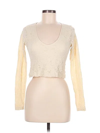 Pre-owned Arizona Jean Company Long Sleeve Top In Ivory