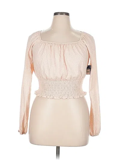 Arizona Jean Company Long Sleeve Top In Pink