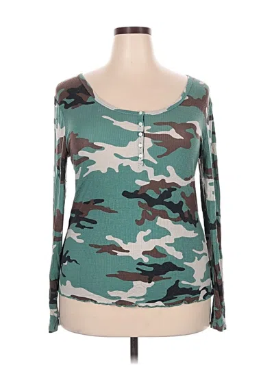 Pre-owned Arizona Jean Company Long Sleeve T-shirt In Green