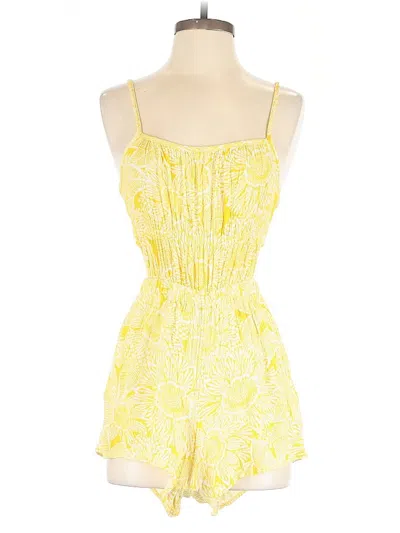 Pre-owned Arizona Jean Company Romper In Yellow