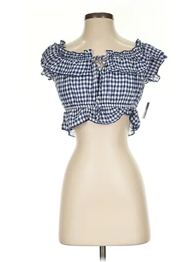 Arizona Jean Company Short Sleeve Blouse In Blue