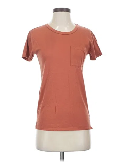 Pre-owned Arizona Jean Company Short Sleeve T-shirt In Brown