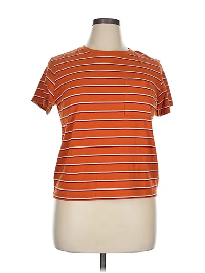 Pre-owned Arizona Jean Company Short Sleeve T-shirt In Orange