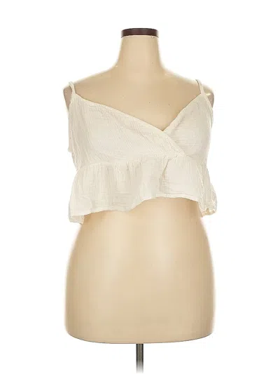 Pre-owned Arizona Jean Company Sleeveless Blouse In White