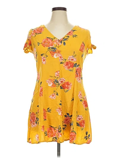 Pre-owned Arizona Jean Company Sleeveless T-shirt In Yellow