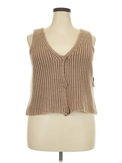Arizona Jean Company Sweater Vest In Tan