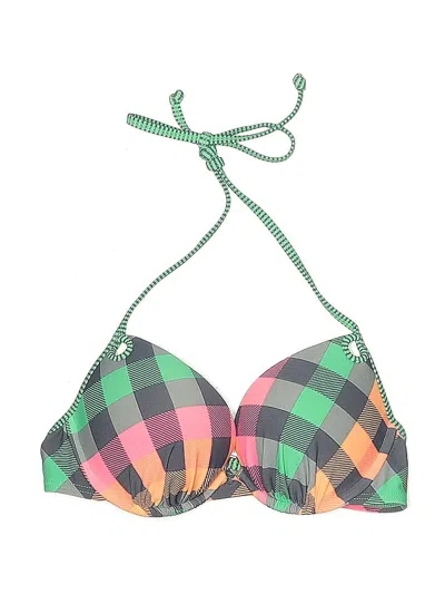 Pre-owned Arizona Jean Company Swimsuit Top In Green