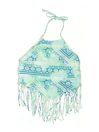 Pre-owned Arizona Jean Company Swimsuit Top In Green