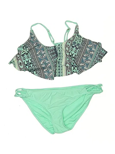 Pre-owned Arizona Jean Company Two Piece Swimsuit In Green