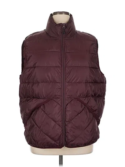 Pre-owned Arizona Jean Company Vest In Burgundy