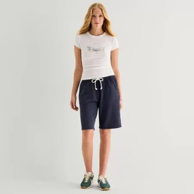 Arizona Juniors Womens Juniors Jogger Short In White
