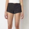 Arizona Juniors Womens Low Rise Juniors Shortie Short In Black