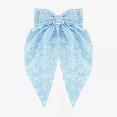 Arizona Light Blue Paisley Hair Bow