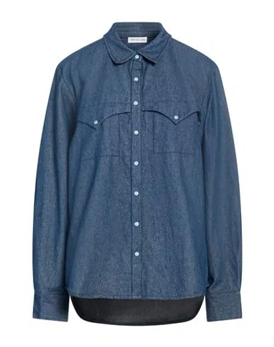 Arizona Love Gio Giovanni Gerosa X  Woman Denim Shirt Blue Size 2 Cotton, Polyester