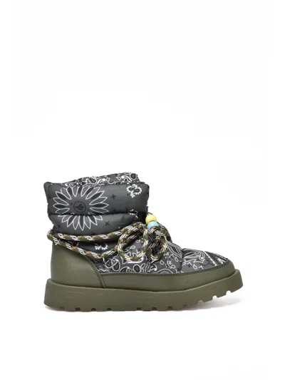 Arizona Love Khaki Nylon-blend Snow Boots In Gray