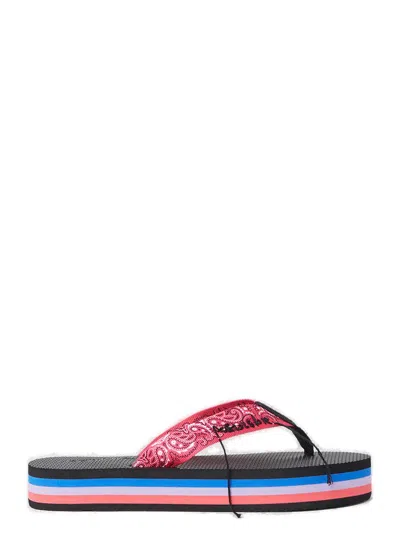 Arizona Love Paisley Print Flip Flops In Pink