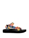 Arizona Love Patchwork-strap Sandals In Black