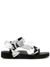 Arizona Love Trekky Bandana-print Flat Sandals In Multicolor