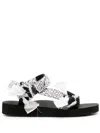 Arizona Love Trekky Bandana-print Flat Sandals In Multicolor