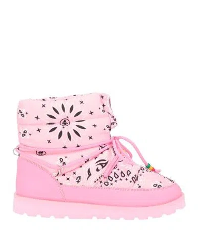 Arizona Love Woman Ankle Boots Pink Size 6 Textile Fibers