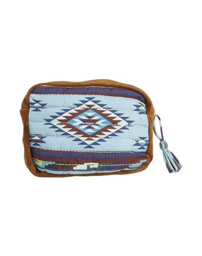 Arizona Love Woman Handbag Light Blue Size - Cotton, Linen, Cow Leather