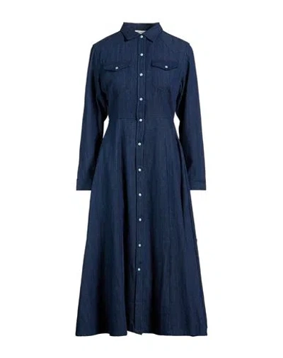 Arizona Love Woman Midi Dress Blue Size 3 Cotton