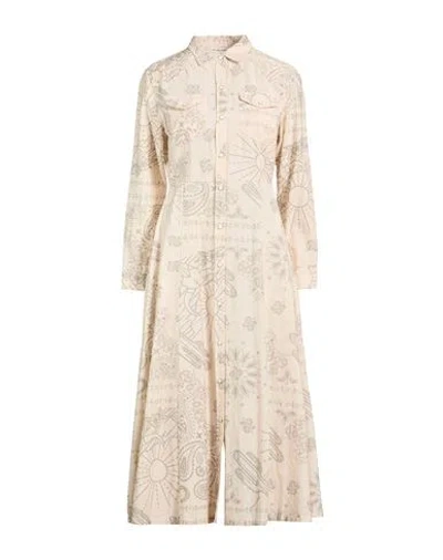Arizona Love Woman Midi Dress Cream Size 1 Cotton In Neutral