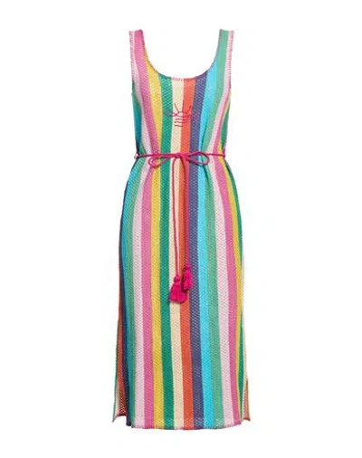 Arizona Love Woman Midi Dress Pink Size 2 Cotton In Multi