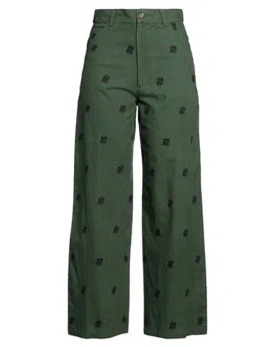 Arizona Love Woman Pants Military Green Size 3 Cotton, Linen, Polyester