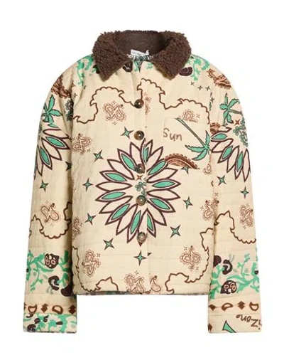 Arizona Love Woman Puffer Sand Size 3 Cotton In Multi