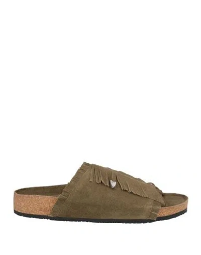 Arizona Love Woman Sandals Khaki Size 8 Leather In Neutral