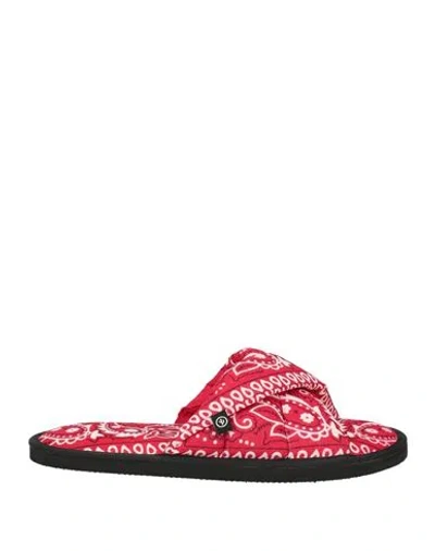 Arizona Love Woman Sandals Red Size 8 Cotton In Multi