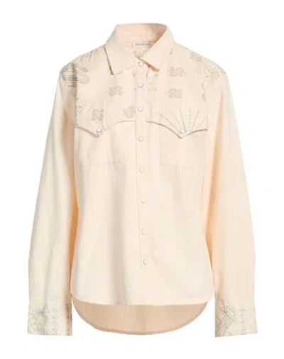 Arizona Love Woman Shirt Beige Size S/m Cotton, Linen In Neutral