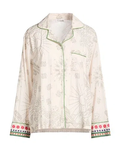 Arizona Love Woman Shirt Ivory Size 2 Cotton In Neutral