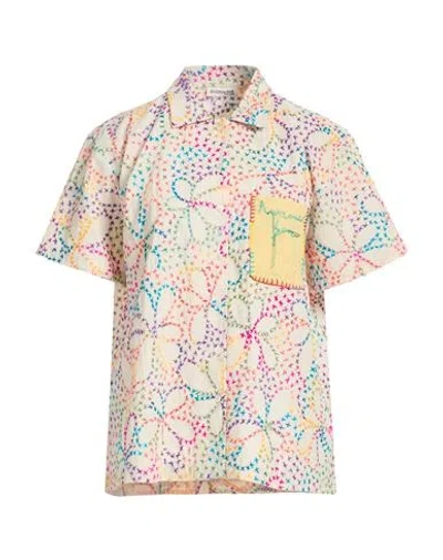 Arizona Love Woman Shirt Ivory Size 3 Cotton, Wool In Multi