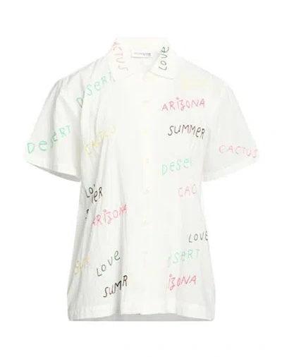 Arizona Love Woman Shirt White Size 3 Cotton, Polyester
