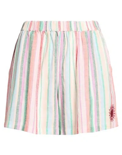 Arizona Love Woman Shorts & Bermuda Shorts Blush Size M/l Linen, Cotton In Multi