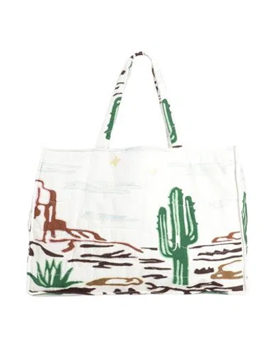 Arizona Love Woman Shoulder Bag Cream Size - Cotton, Linen In White
