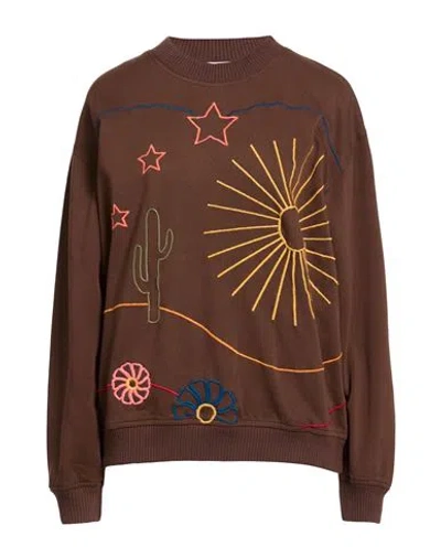 Arizona Love Woman Sweatshirt Brown Size M/l Cotton