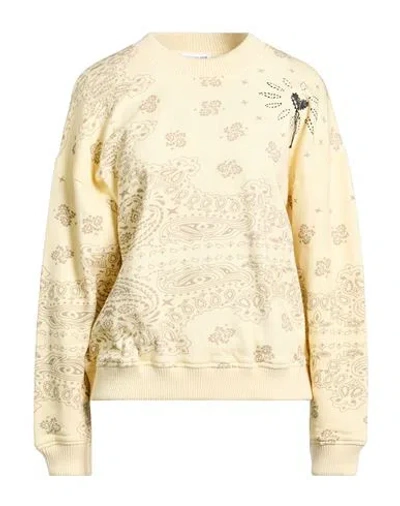 Arizona Love Woman Sweatshirt Pastel Yellow Size M/l Cotton In Neutral