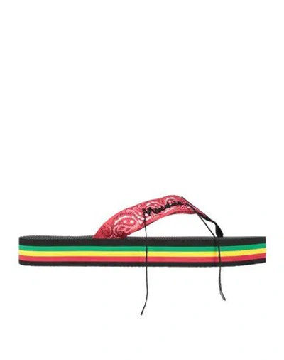 Arizona Love Woman Thong Sandal Red Size 8 Textile Fibers In Multi