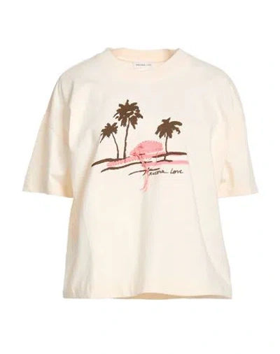 Arizona Love Woman T-shirt Beige Size M/l Cotton In Multi