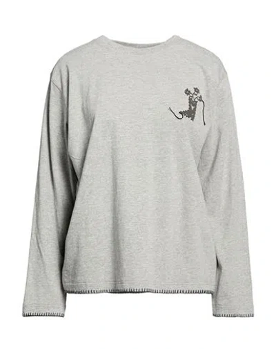 Arizona Love Woman T-shirt Grey Size M/l Cotton In Gray