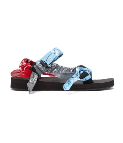 Arizona Love Women's Trekky Bandana Sandal In Mix Blue In Multi
