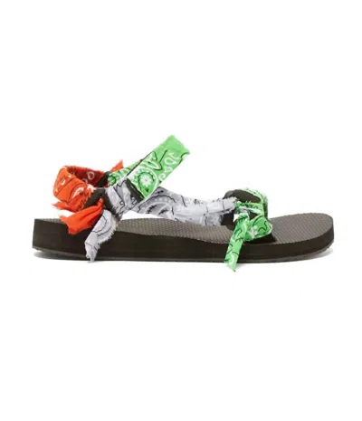 Arizona Love Women's Trekky Bandana Sandal In Mix Green
