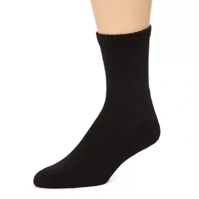 Arizona Mens 3 Pair Crew Socks In Black