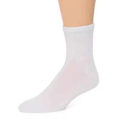 Arizona Mens 3 Pair Crew Socks In White